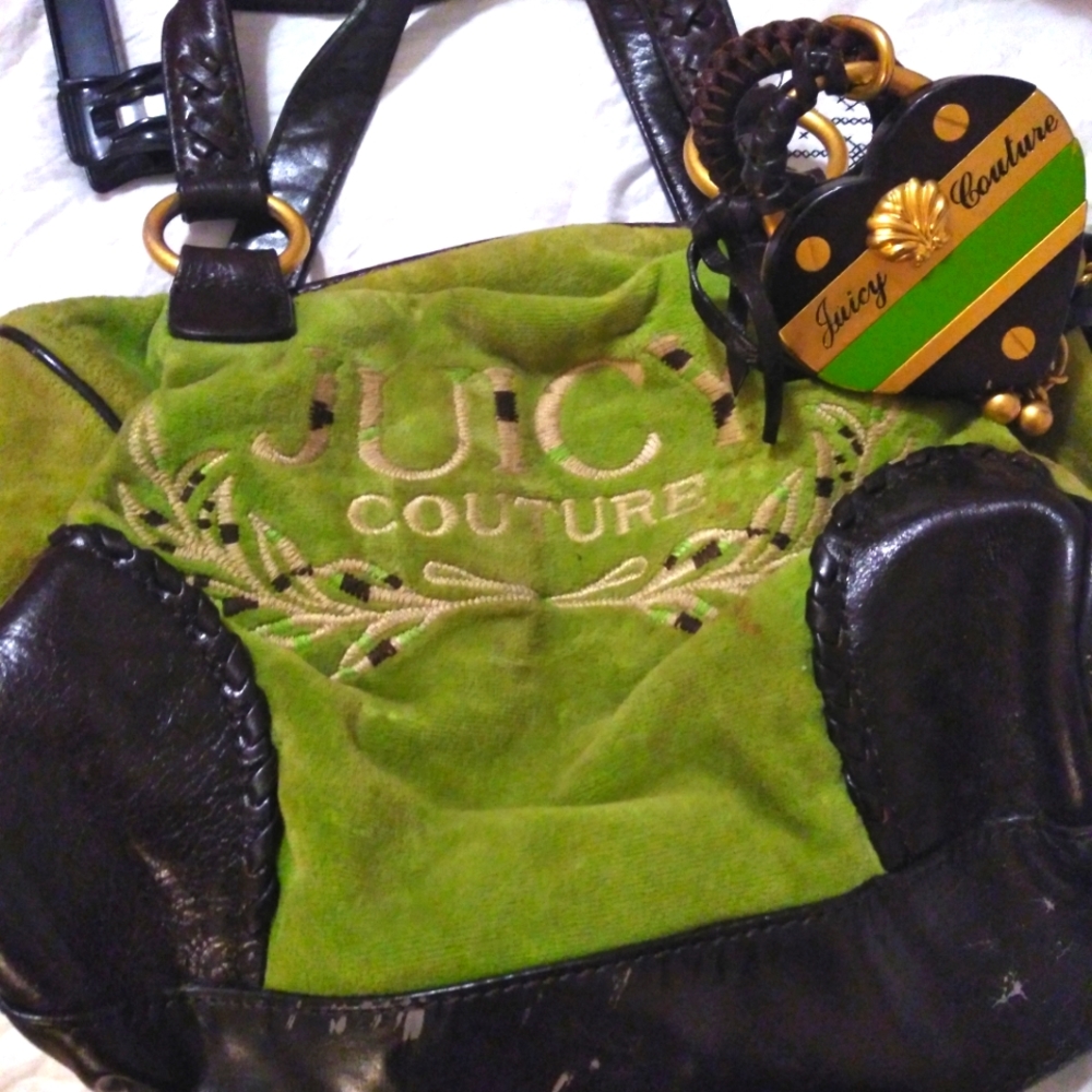 Velour JC Heart Purse